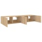 vidaXL TV-Wandschränke mit LED-Leuchten 2 Stk. Sonoma-Eiche 80x35x31cm vidaXL TV-Wandschränke mit LED-Leuchten 2 Stk. Sonoma-Eiche 80x35x31cm