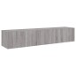vidaXL TV-Wandschränke mit LED-Leuchten 2 Stk. Grau Sonoma 80x35x31 cm vidaXL TV-Wandschränke mit LED-Leuchten 2 Stk. Grau Sonoma 80x35x31 cm