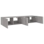 vidaXL TV-Wandschränke mit LED-Leuchten 2 Stk. Grau Sonoma 80x35x31 cm vidaXL TV-Wandschränke mit LED-Leuchten 2 Stk. Grau Sonoma 80x35x31 cm