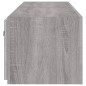 vidaXL TV-Wandschränke mit LED-Leuchten 2 Stk. Grau Sonoma 80x35x31 cm vidaXL TV-Wandschränke mit LED-Leuchten 2 Stk. Grau Sonoma 80x35x31 cm