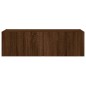 vidaXL TV-Wandschrank mit LED-Leuchten Braun Eichen-Optik 100x35x31 cm vidaXL TV-Wandschrank mit LED-Leuchten Braun Eichen-Optik 100x35x31 cm