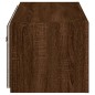 vidaXL TV-Wandschrank mit LED-Leuchten Braun Eichen-Optik 100x35x31 cm vidaXL TV-Wandschrank mit LED-Leuchten Braun Eichen-Optik 100x35x31 cm