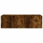 vidaXL TV-Wandschrank mit LED-Leuchten Räuchereiche 100x35x31 cm vidaXL TV-Wandschrank mit LED-Leuchten Räuchereiche 100x35x31 cm