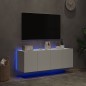 vidaXL TV-Wandschränke mit LED-Leuchten 2 Stk. Weiß 60x35x41 cm vidaXL TV-Wandschränke mit LED-Leuchten 2 Stk. Weiß 60x35x41 cm