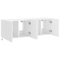 vidaXL TV-Wandschränke mit LED-Leuchten 2 Stk. Weiß 60x35x41 cm vidaXL TV-Wandschränke mit LED-Leuchten 2 Stk. Weiß 60x35x41 cm
