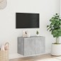 vidaXL TV-Wandschrank mit LED-Leuchten Betongrau 60x35x41 cm vidaXL TV-Wandschrank mit LED-Leuchten Betongrau 60x35x41 cm