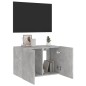 vidaXL TV-Wandschrank mit LED-Leuchten Betongrau 60x35x41 cm vidaXL TV-Wandschrank mit LED-Leuchten Betongrau 60x35x41 cm
