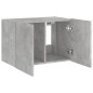 vidaXL TV-Wandschrank mit LED-Leuchten Betongrau 60x35x41 cm vidaXL TV-Wandschrank mit LED-Leuchten Betongrau 60x35x41 cm