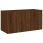 vidaXL TV-Wandschrank mit LED-Leuchten Braun Eichen-Optik 80x35x41 cm vidaXL TV-Wandschrank mit LED-Leuchten Braun Eichen-Optik 80x35x41 cm