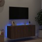 vidaXL TV-Wandschrank mit LED-Leuchten Braun Eichen-Optik 100x35x41 cm vidaXL TV-Wandschrank mit LED-Leuchten Braun Eichen-Optik 100x35x41 cm