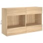 vidaXL TV-Wandschrank mit LED-Leuchten Sonoma-Eiche 98,5x30x60,5 cm vidaXL TV-Wandschrank mit LED-Leuchten Sonoma-Eiche 98,5x30x60,5 cm