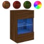 vidaXL TV-Wandschrank mit LED-Leuchten Braun Eichen-Optik 40x30x60,5cm vidaXL TV-Wandschrank mit LED-Leuchten Braun Eichen-Optik 40x30x60,5cm