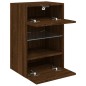 vidaXL TV-Wandschrank mit LED-Leuchten Braun Eichen-Optik 40x30x60,5cm vidaXL TV-Wandschrank mit LED-Leuchten Braun Eichen-Optik 40x30x60,5cm