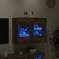 vidaXL TV-Wandschrank mit LED-Leuchten Räuchereiche 78,5x30x60,5 cm vidaXL TV-Wandschrank mit LED-Leuchten Räuchereiche 78,5x30x60,5 cm