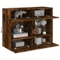 vidaXL TV-Wandschrank mit LED-Leuchten Räuchereiche 78,5x30x60,5 cm vidaXL TV-Wandschrank mit LED-Leuchten Räuchereiche 78,5x30x60,5 cm