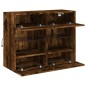 vidaXL TV-Wandschrank mit LED-Leuchten Räuchereiche 78,5x30x60,5 cm vidaXL TV-Wandschrank mit LED-Leuchten Räuchereiche 78,5x30x60,5 cm
