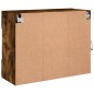 vidaXL TV-Wandschrank mit LED-Leuchten Räuchereiche 78,5x30x60,5 cm vidaXL TV-Wandschrank mit LED-Leuchten Räuchereiche 78,5x30x60,5 cm