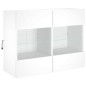 vidaXL TV-Wandschrank mit LED-Leuchten Weiß 78,5x30x60,5 cm vidaXL TV-Wandschrank mit LED-Leuchten Weiß 78,5x30x60,5 cm