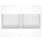 vidaXL TV-Wandschrank mit LED-Leuchten Weiß 78,5x30x60,5 cm vidaXL TV-Wandschrank mit LED-Leuchten Weiß 78,5x30x60,5 cm