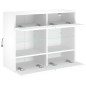 vidaXL TV-Wandschrank mit LED-Leuchten Weiß 78,5x30x60,5 cm vidaXL TV-Wandschrank mit LED-Leuchten Weiß 78,5x30x60,5 cm