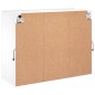 vidaXL TV-Wandschrank mit LED-Leuchten Weiß 78,5x30x60,5 cm vidaXL TV-Wandschrank mit LED-Leuchten Weiß 78,5x30x60,5 cm