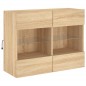 vidaXL TV-Wandschrank mit LED-Leuchten Sonoma-Eiche 78,5x30x60,5 cm vidaXL TV-Wandschrank mit LED-Leuchten Sonoma-Eiche 78,5x30x60,5 cm