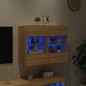 vidaXL TV-Wandschrank mit LED-Leuchten Sonoma-Eiche 78,5x30x60,5 cm vidaXL TV-Wandschrank mit LED-Leuchten Sonoma-Eiche 78,5x30x60,5 cm