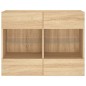 vidaXL TV-Wandschrank mit LED-Leuchten Sonoma-Eiche 78,5x30x60,5 cm vidaXL TV-Wandschrank mit LED-Leuchten Sonoma-Eiche 78,5x30x60,5 cm