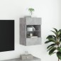 vidaXL TV-Wandschrank mit LED-Leuchten Betongrau 40x30x60,5 cm vidaXL TV-Wandschrank mit LED-Leuchten Betongrau 40x30x60,5 cm
