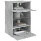 vidaXL TV-Wandschrank mit LED-Leuchten Betongrau 40x30x60,5 cm vidaXL TV-Wandschrank mit LED-Leuchten Betongrau 40x30x60,5 cm
