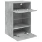 vidaXL TV-Wandschrank mit LED-Leuchten Betongrau 40x30x60,5 cm vidaXL TV-Wandschrank mit LED-Leuchten Betongrau 40x30x60,5 cm
