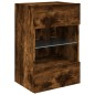 vidaXL TV-Wandschrank mit LED-Leuchten Räuchereiche 40x30x60,5 cm vidaXL TV-Wandschrank mit LED-Leuchten Räuchereiche 40x30x60,5 cm