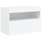 vidaXL TV-Wandschrank mit LED-Leuchten Weiß 60x30x40 cm vidaXL TV-Wandschrank mit LED-Leuchten Weiß 60x30x40 cm
