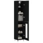 vidaXL Highboard Schwarz 34,5x34x180 cm Holzwerkstoff vidaXL Highboard Schwarz 34,5x34x180 cm Holzwerkstoff