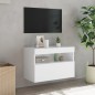 vidaXL TV-Wandschrank mit LED-Leuchten Weiß 60x30x40 cm vidaXL TV-Wandschrank mit LED-Leuchten Weiß 60x30x40 cm