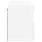 vidaXL TV-Wandschrank mit LED-Leuchten Weiß 60x30x40 cm vidaXL TV-Wandschrank mit LED-Leuchten Weiß 60x30x40 cm