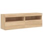 vidaXL TV-Wandschränke mit LED-Leuchten 2 Stk. Sonoma-Eiche 60x30x40cm vidaXL TV-Wandschränke mit LED-Leuchten 2 Stk. Sonoma-Eiche 60x30x40cm