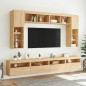 vidaXL TV-Wandschränke mit LED-Leuchten 2 Stk. Sonoma-Eiche 60x30x40cm vidaXL TV-Wandschränke mit LED-Leuchten 2 Stk. Sonoma-Eiche 60x30x40cm