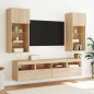 vidaXL TV-Wandschränke mit LED-Leuchten 2 Stk. Sonoma-Eiche 40x30x40cm vidaXL TV-Wandschränke mit LED-Leuchten 2 Stk. Sonoma-Eiche 40x30x40cm