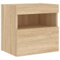 vidaXL TV-Wandschränke mit LED-Leuchten 2 Stk. Sonoma-Eiche 40x30x40cm vidaXL TV-Wandschränke mit LED-Leuchten 2 Stk. Sonoma-Eiche 40x30x40cm