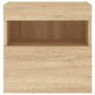vidaXL TV-Wandschränke mit LED-Leuchten 2 Stk. Sonoma-Eiche 40x30x40cm vidaXL TV-Wandschränke mit LED-Leuchten 2 Stk. Sonoma-Eiche 40x30x40cm