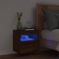 vidaXL TV-Wandschrank mit LED-Leuchten Braun Eichen-Optik 40x30x40 cm vidaXL TV-Wandschrank mit LED-Leuchten Braun Eichen-Optik 40x30x40 cm