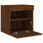 vidaXL TV-Wandschrank mit LED-Leuchten Braun Eichen-Optik 40x30x40 cm vidaXL TV-Wandschrank mit LED-Leuchten Braun Eichen-Optik 40x30x40 cm