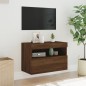 vidaXL TV-Wandschrank mit LED-Leuchten Braun Eichen-Optik 60x30x40 cm vidaXL TV-Wandschrank mit LED-Leuchten Braun Eichen-Optik 60x30x40 cm