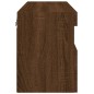 vidaXL TV-Wandschrank mit LED-Leuchten Braun Eichen-Optik 60x30x40 cm vidaXL TV-Wandschrank mit LED-Leuchten Braun Eichen-Optik 60x30x40 cm