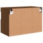 vidaXL TV-Wandschrank mit LED-Leuchten Braun Eichen-Optik 60x30x40 cm vidaXL TV-Wandschrank mit LED-Leuchten Braun Eichen-Optik 60x30x40 cm