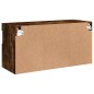 vidaXL TV-Wandschrank mit LED-Leuchten Räuchereiche 80x30x40 cm vidaXL TV-Wandschrank mit LED-Leuchten Räuchereiche 80x30x40 cm