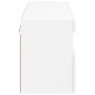 vidaXL TV-Wandschrank mit LED-Leuchten Weiß 100x30x40 cm vidaXL TV-Wandschrank mit LED-Leuchten Weiß 100x30x40 cm