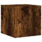 vidaXL TV-Wandschrank mit LED-Leuchten Räuchereiche 30,5x35x30 cm vidaXL TV-Wandschrank mit LED-Leuchten Räuchereiche 30,5x35x30 cm