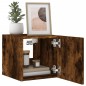 vidaXL TV-Wandschrank mit LED-Leuchten Räuchereiche 30,5x35x30 cm vidaXL TV-Wandschrank mit LED-Leuchten Räuchereiche 30,5x35x30 cm